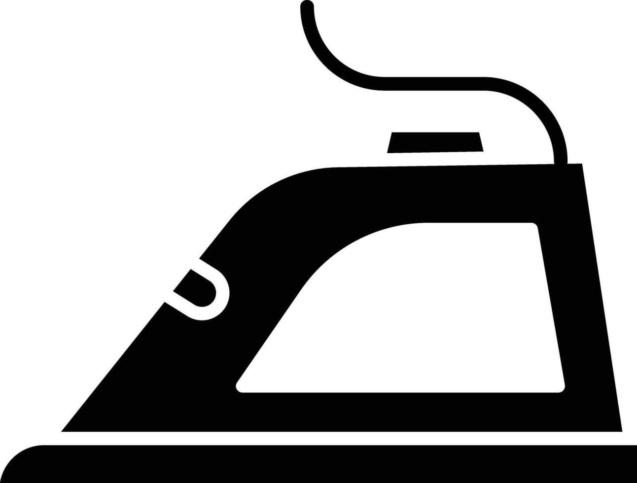 Iron box solid glyph illustration vector