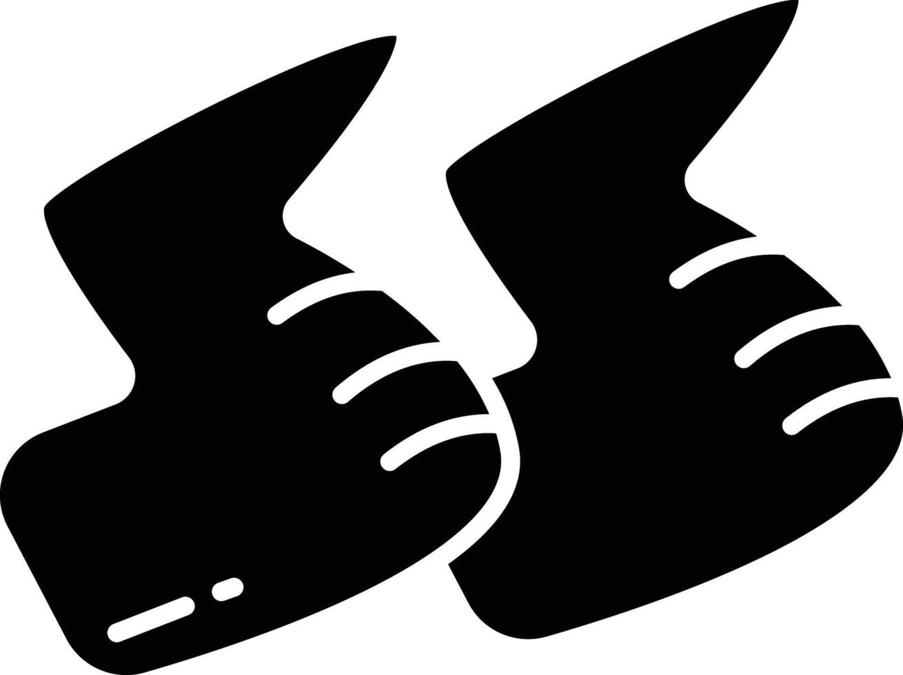 Chicken wings solid glyph illustration vector