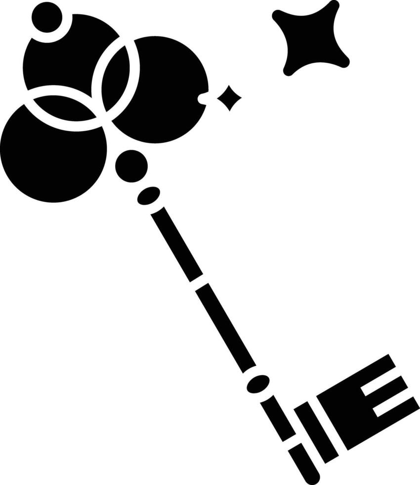 Key solid glyph illustration vector