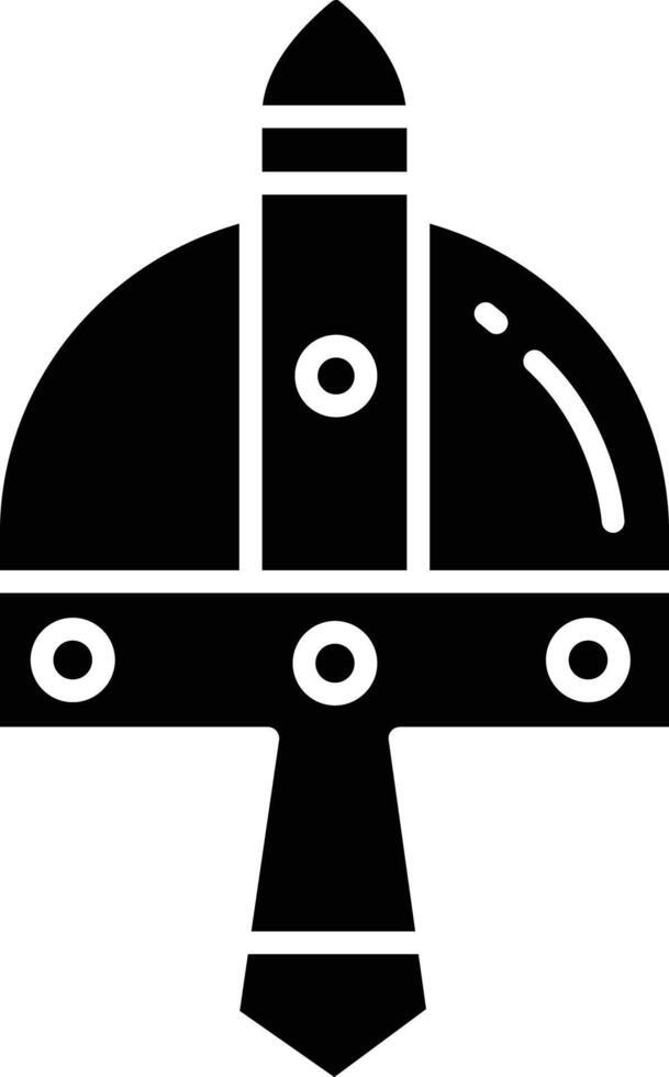 Nasal Helmet solid glyph illustration vector