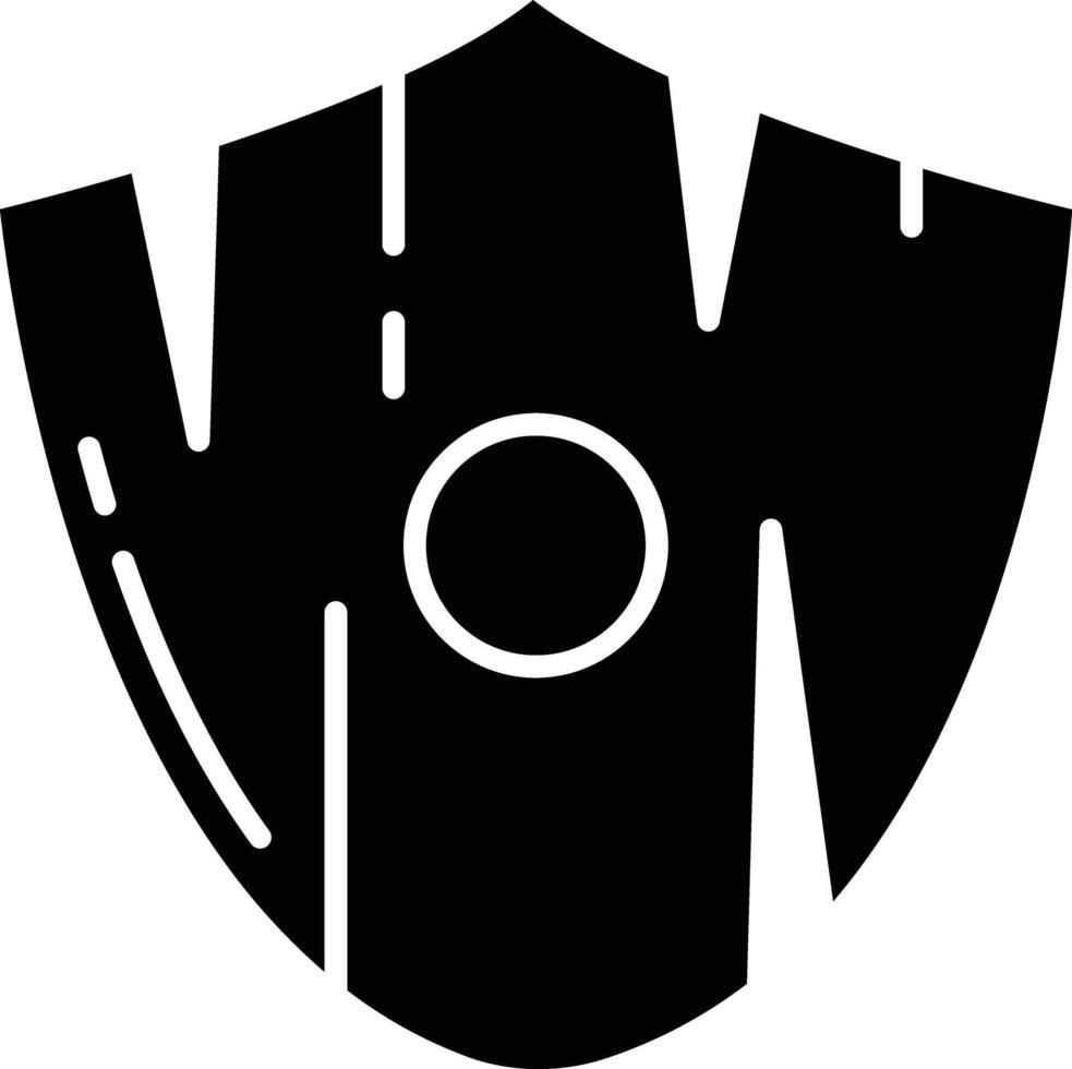 Wooden Wankel solid glyph illustration vector