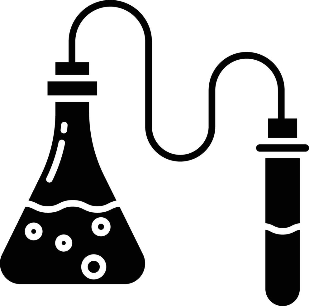 Chemistry solid glyph illustration vector