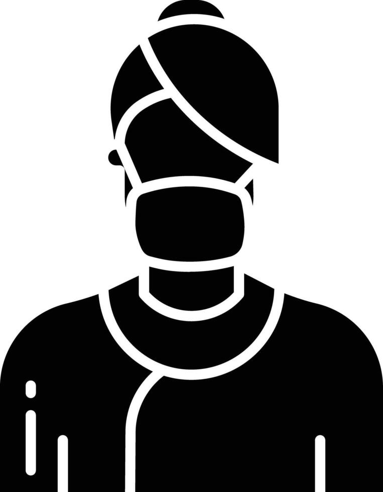 King solid glyph illustration vector