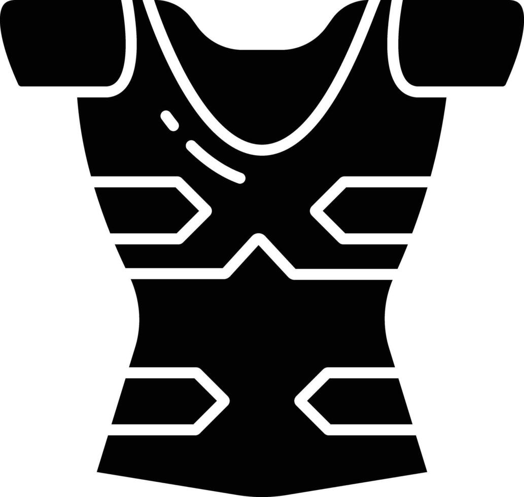 Plackart Armor solid glyph illustration vector