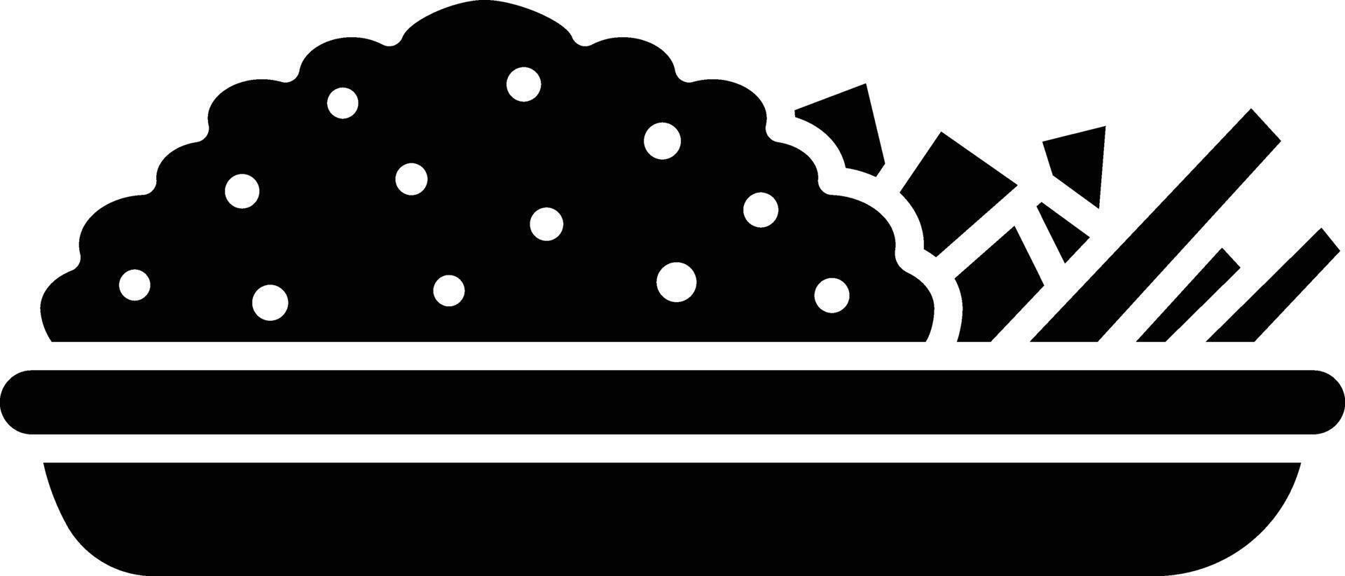 Mexican Pizza solid glyph illustration vector