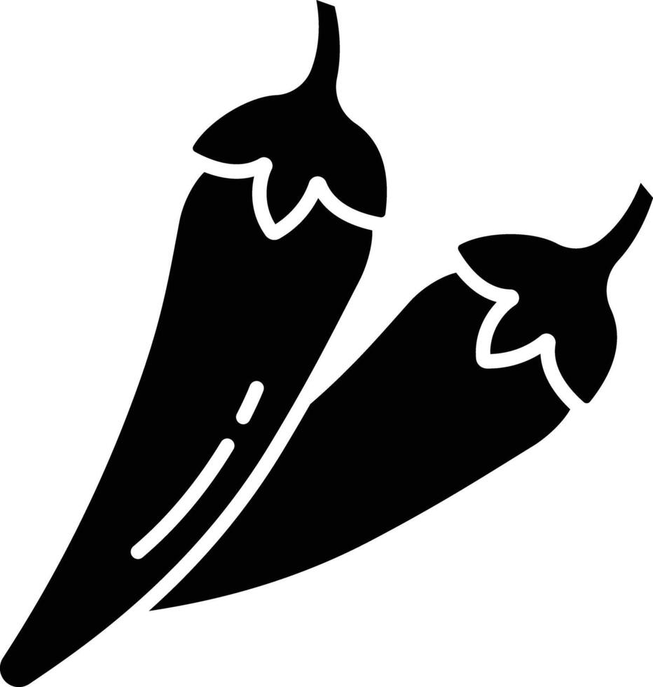Chilli sauce solid glyph illustration vector