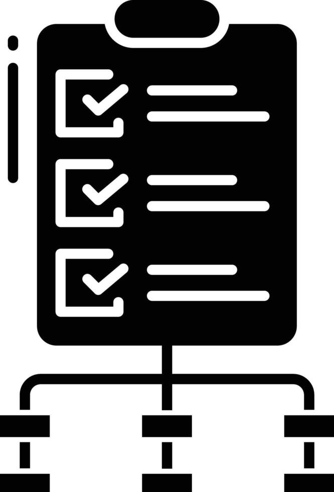 Briefing solid glyph illustration vector