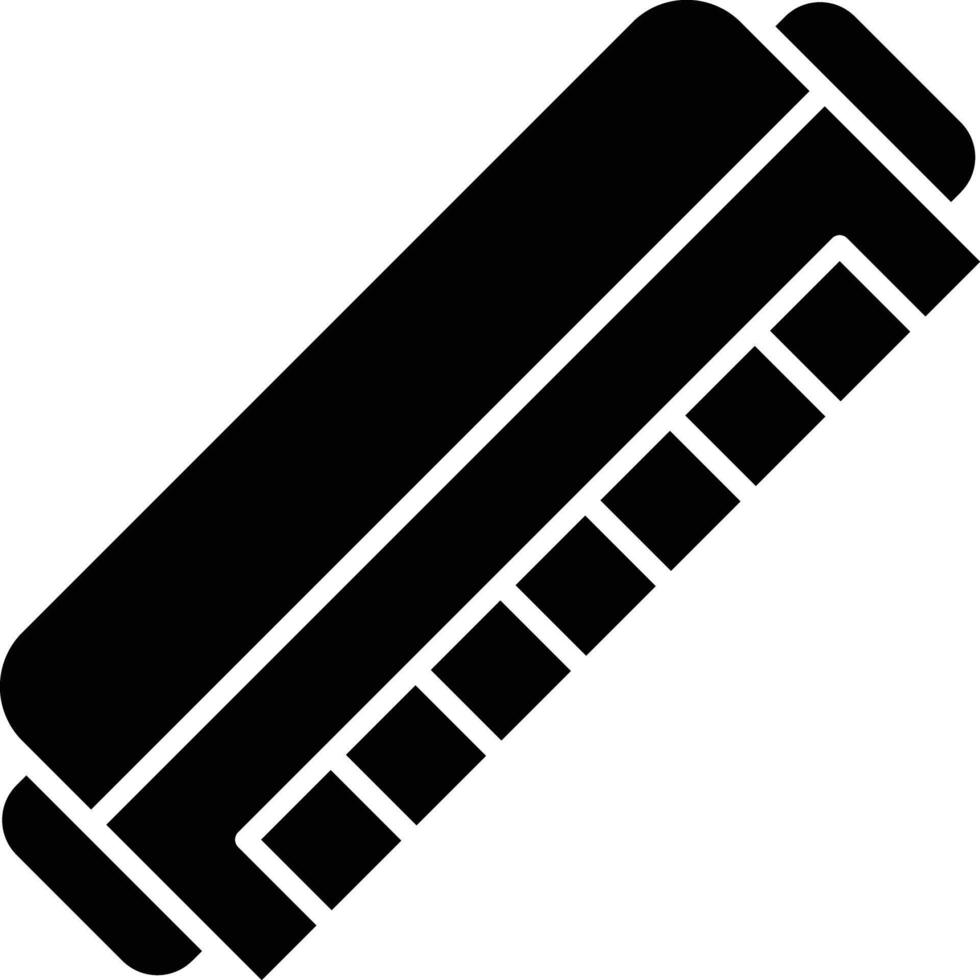 Harp solid glyph illustration vector