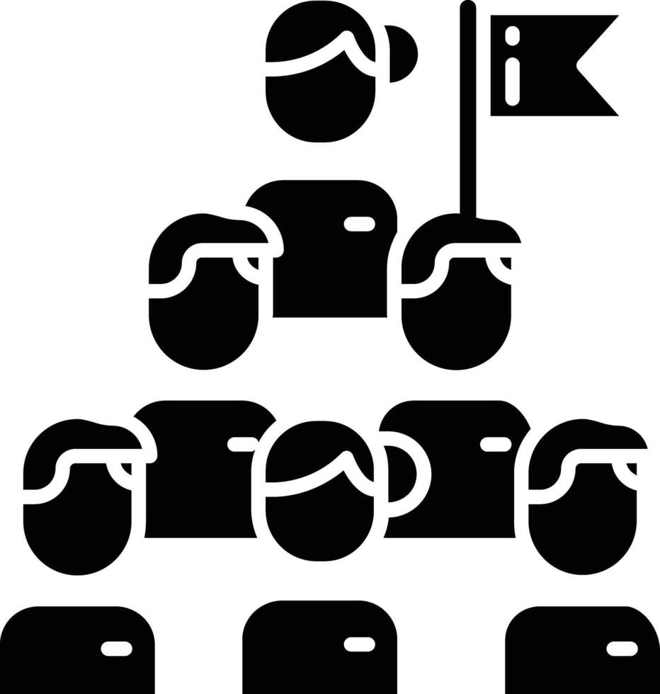 Achievement woman solid glyph illustration vector