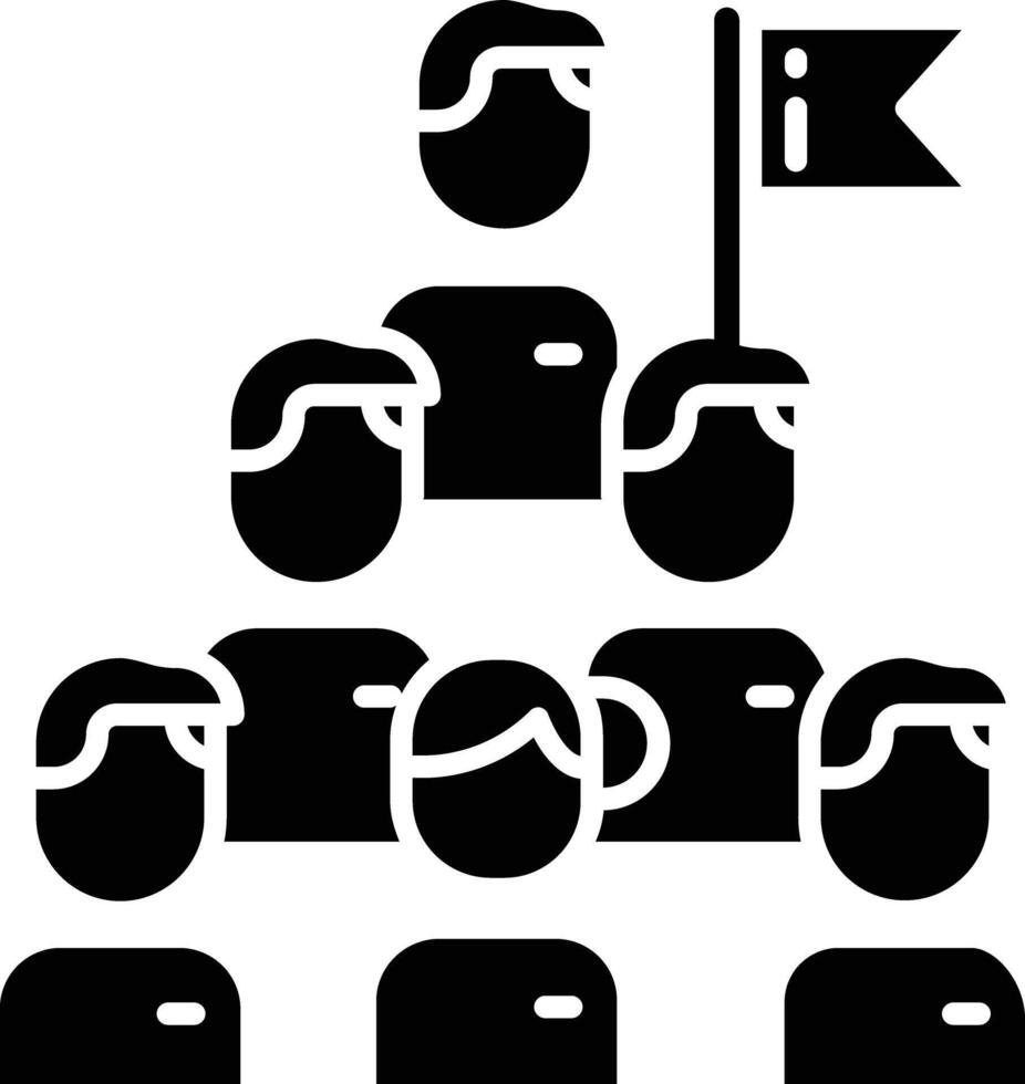 Achievement solid glyph illustration vector