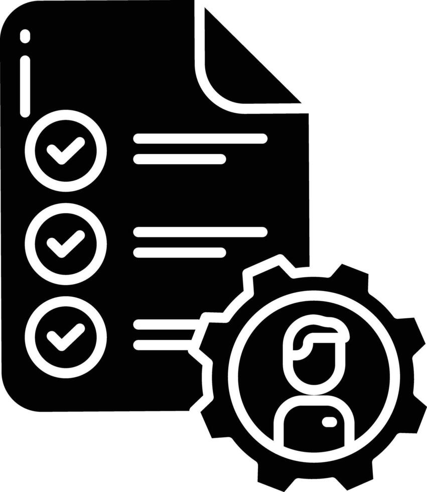Project solid glyph illustration vector