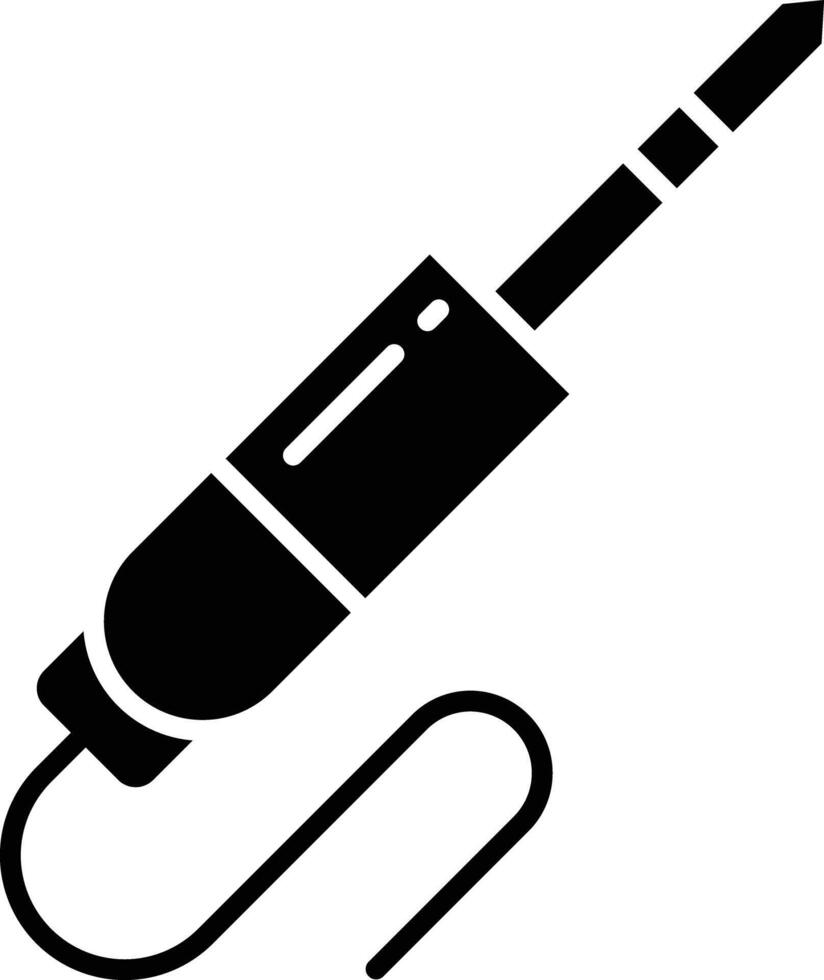 Connector solid glyph illustration vector