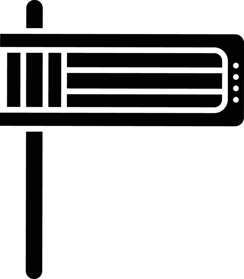 Matraca solid glyph illustration vector