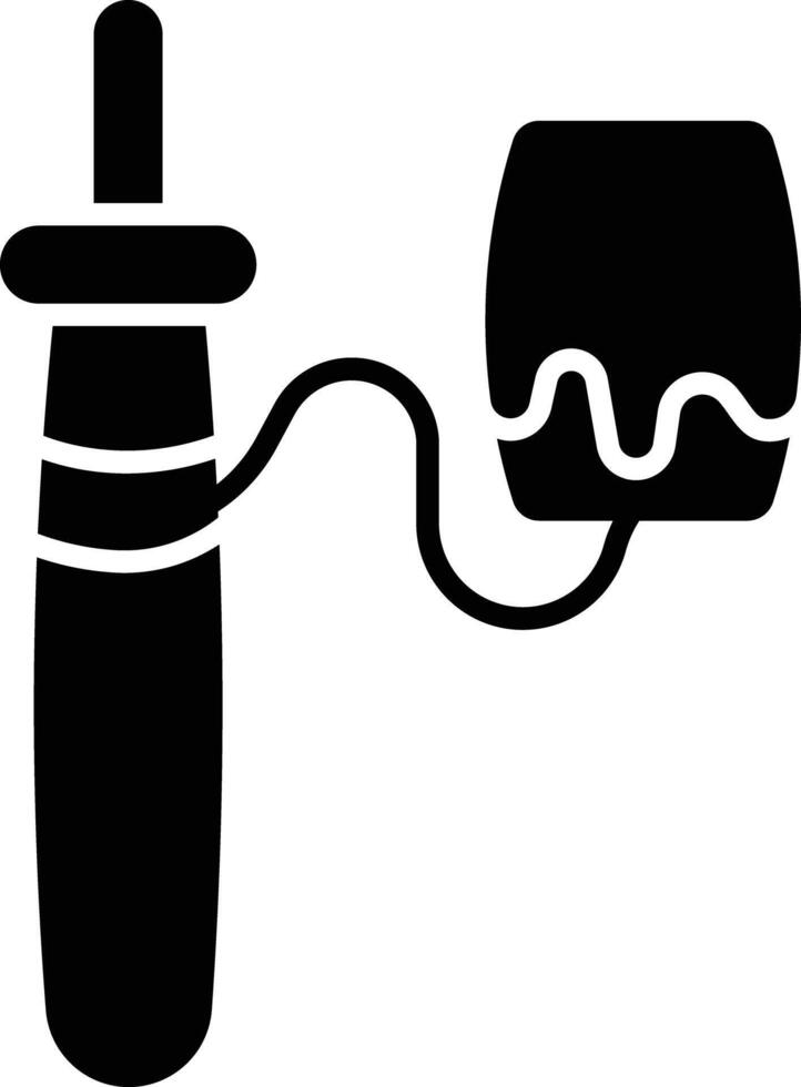 Balero solid glyph illustration vector