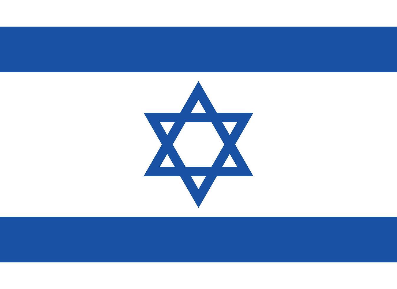The flag of Israel vector