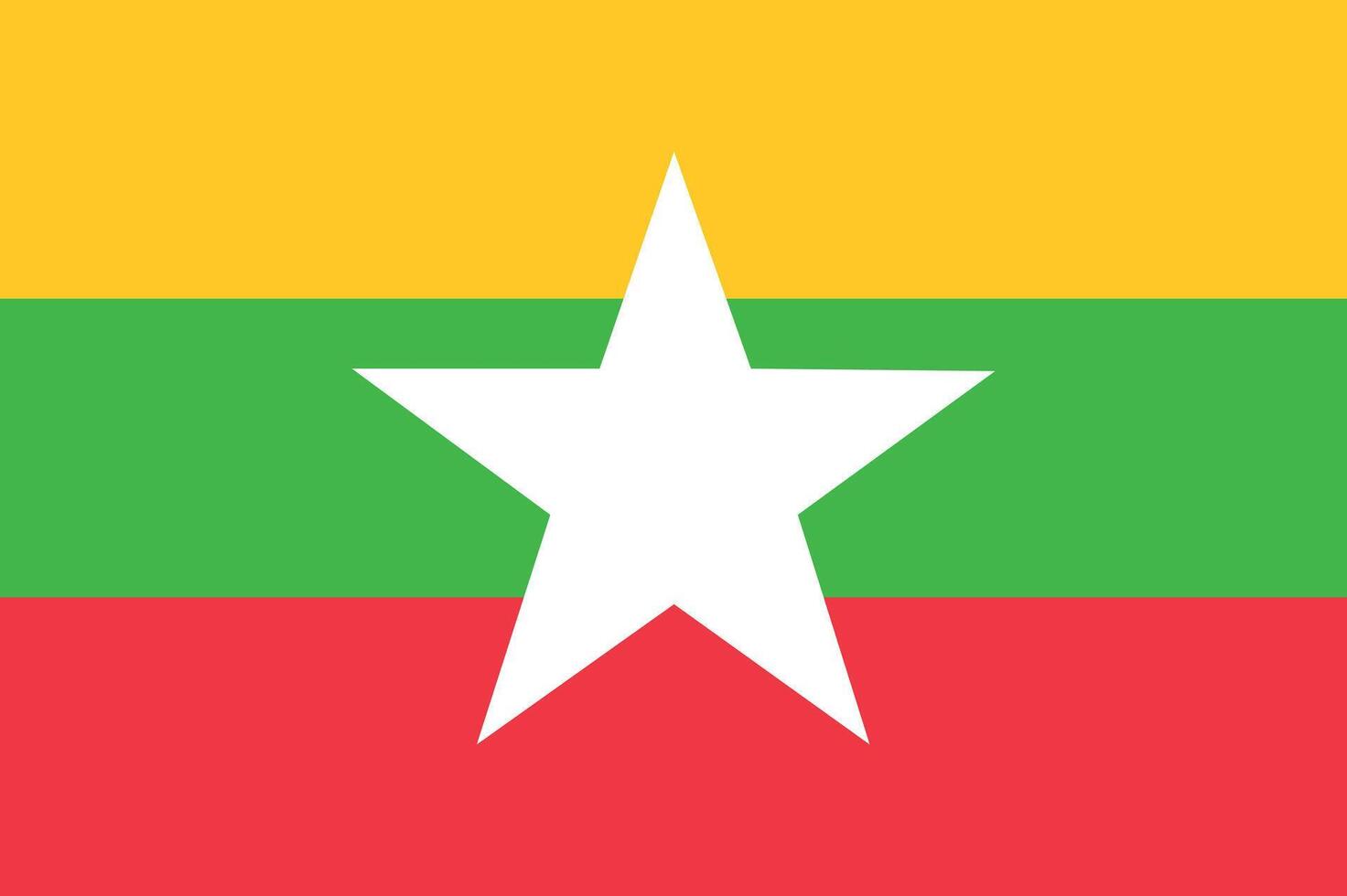 The flag of Myanmar vector