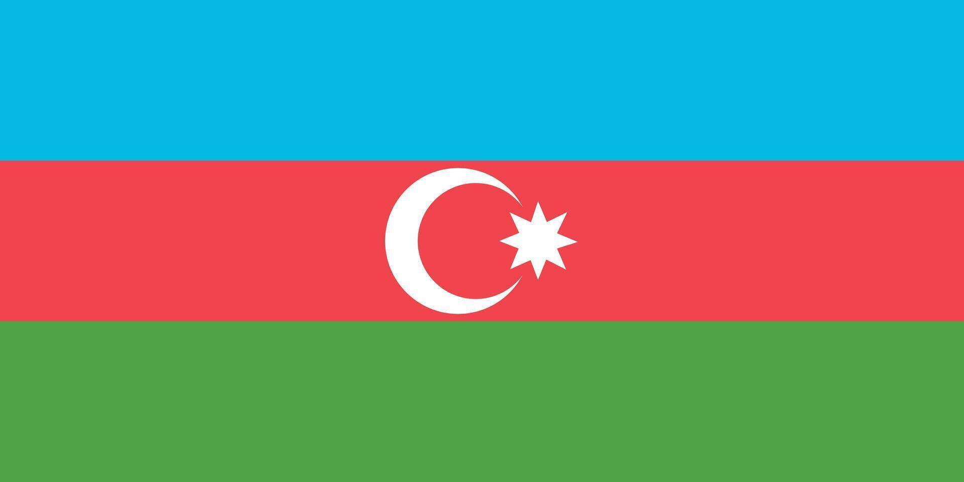 The flag of Azerbaijan vector