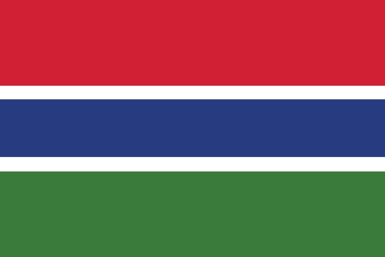 The flag of Gambia vector
