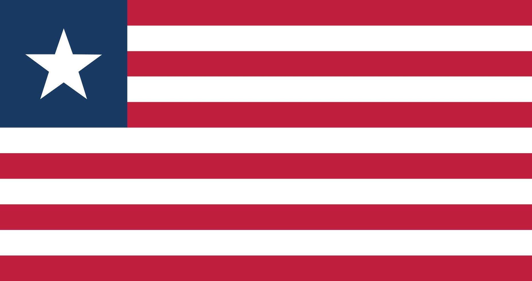 The flag of Liberia vector