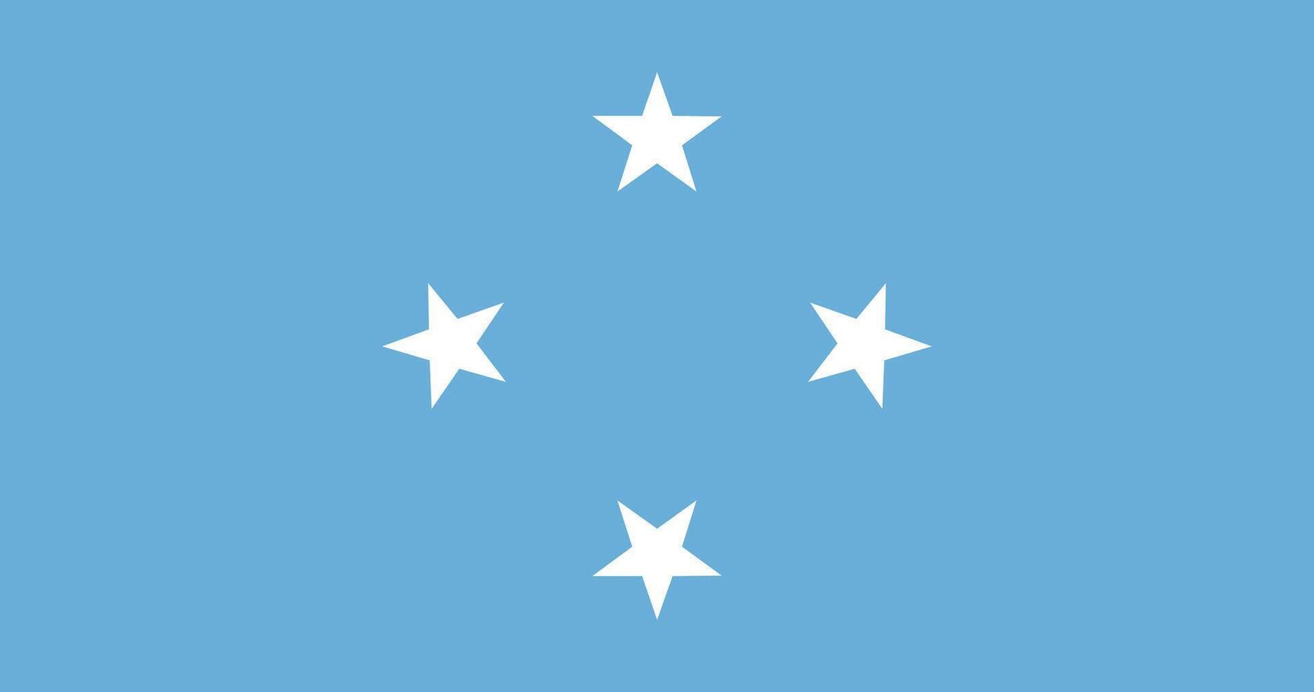 The flag of Micronesia vector
