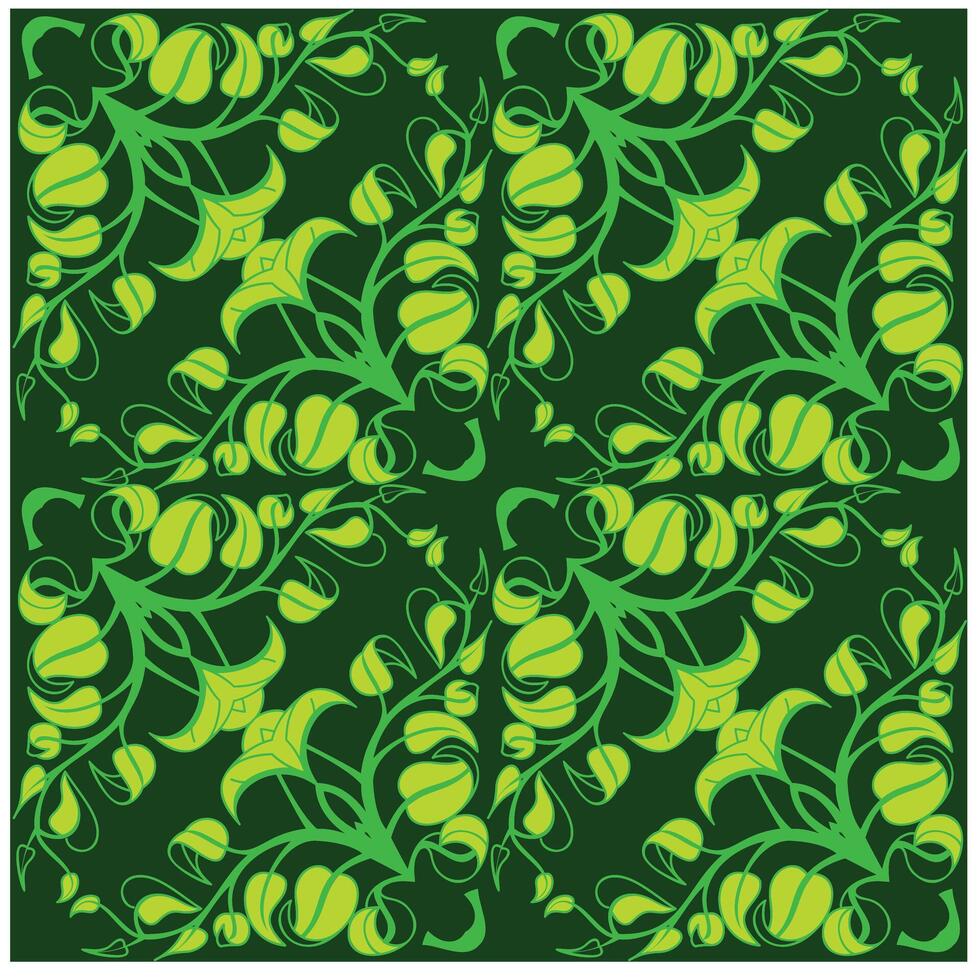 abstract leaf floral background pattern design vector