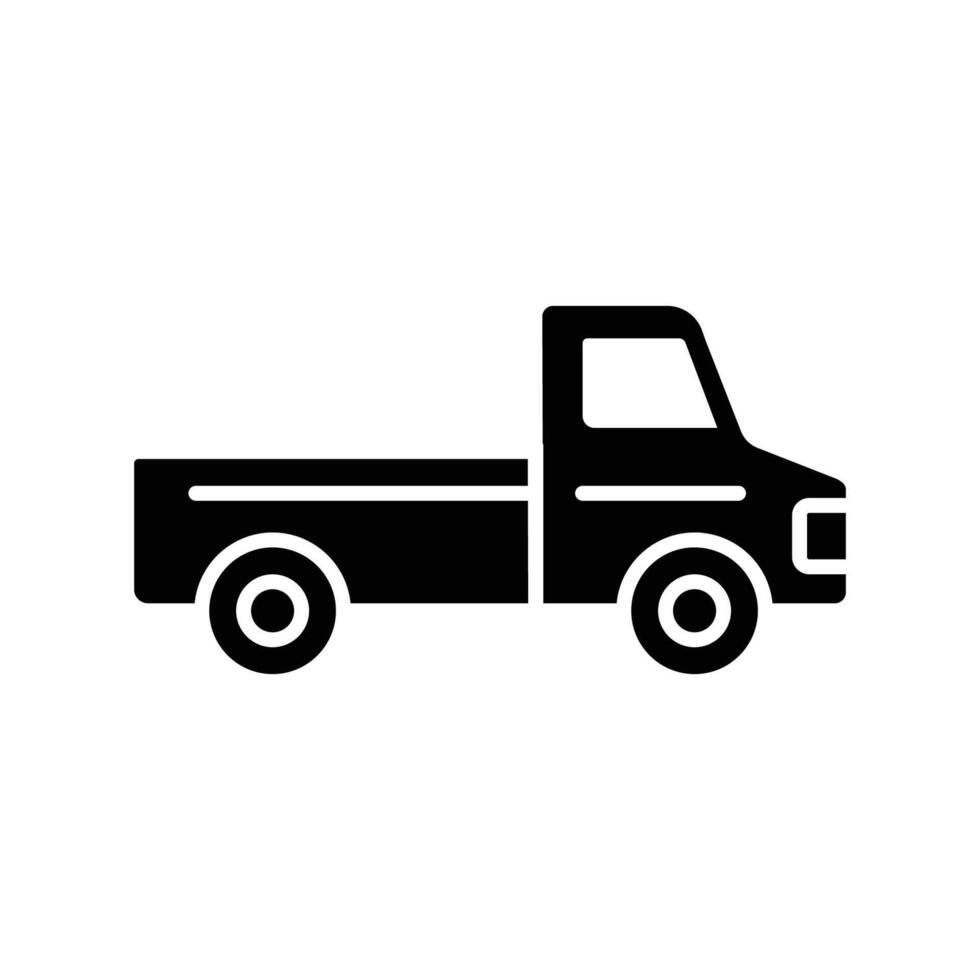 pickup truck icon design template simple and clean vector