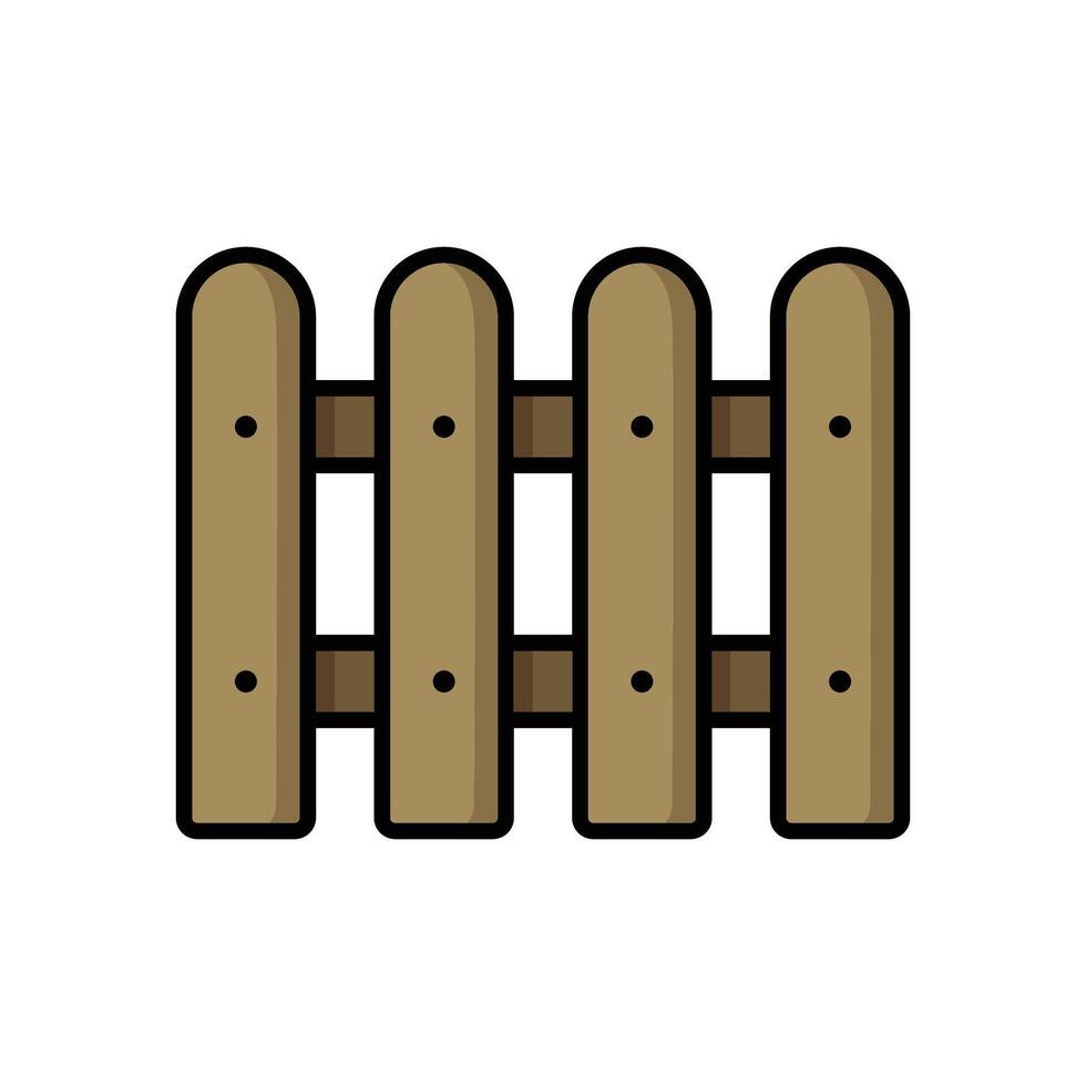 wood fence icon design template simple and clean vector