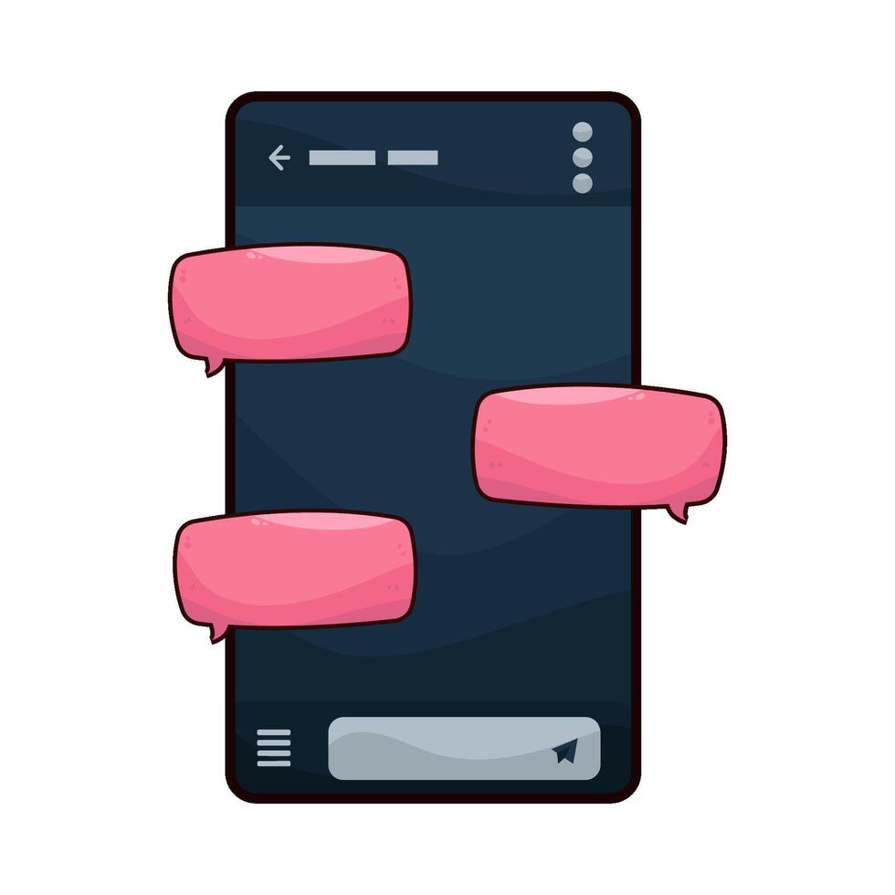 Illustration of chat box vector