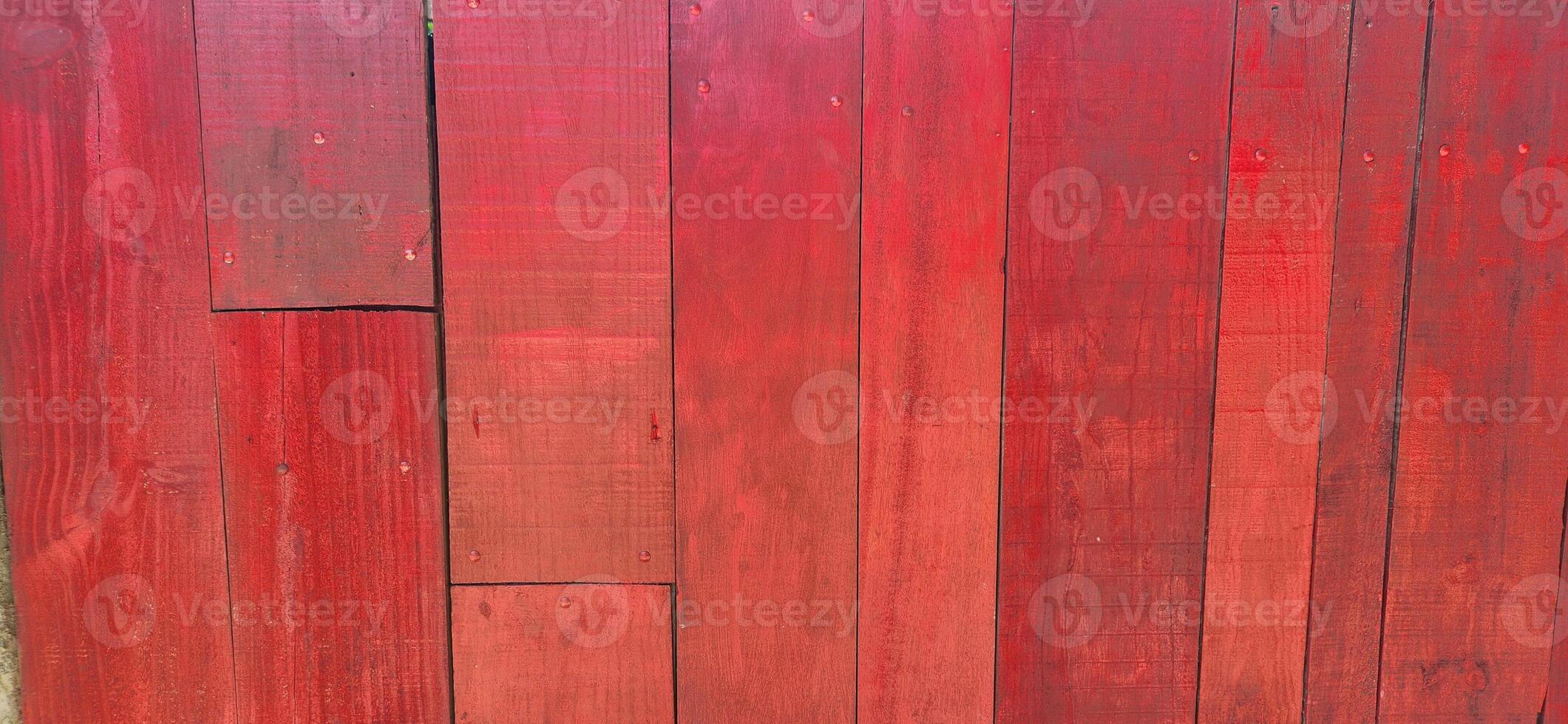 red background of rustic woods with bright colors photo