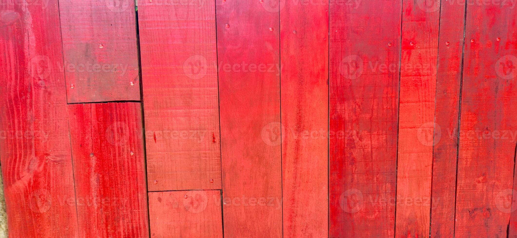 red background of rustic woods with bright colors photo