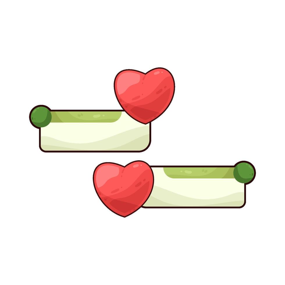 Illustration of love chat vector