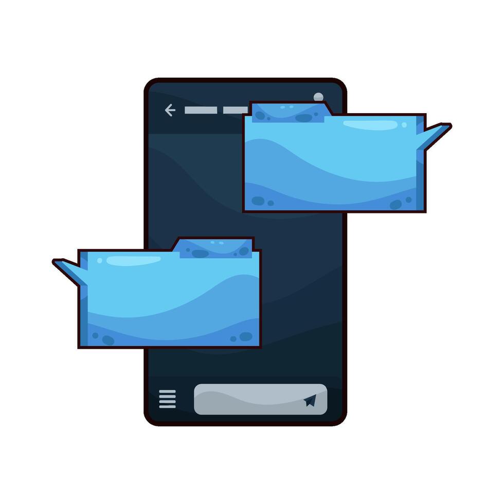 Illustration of chat box vector