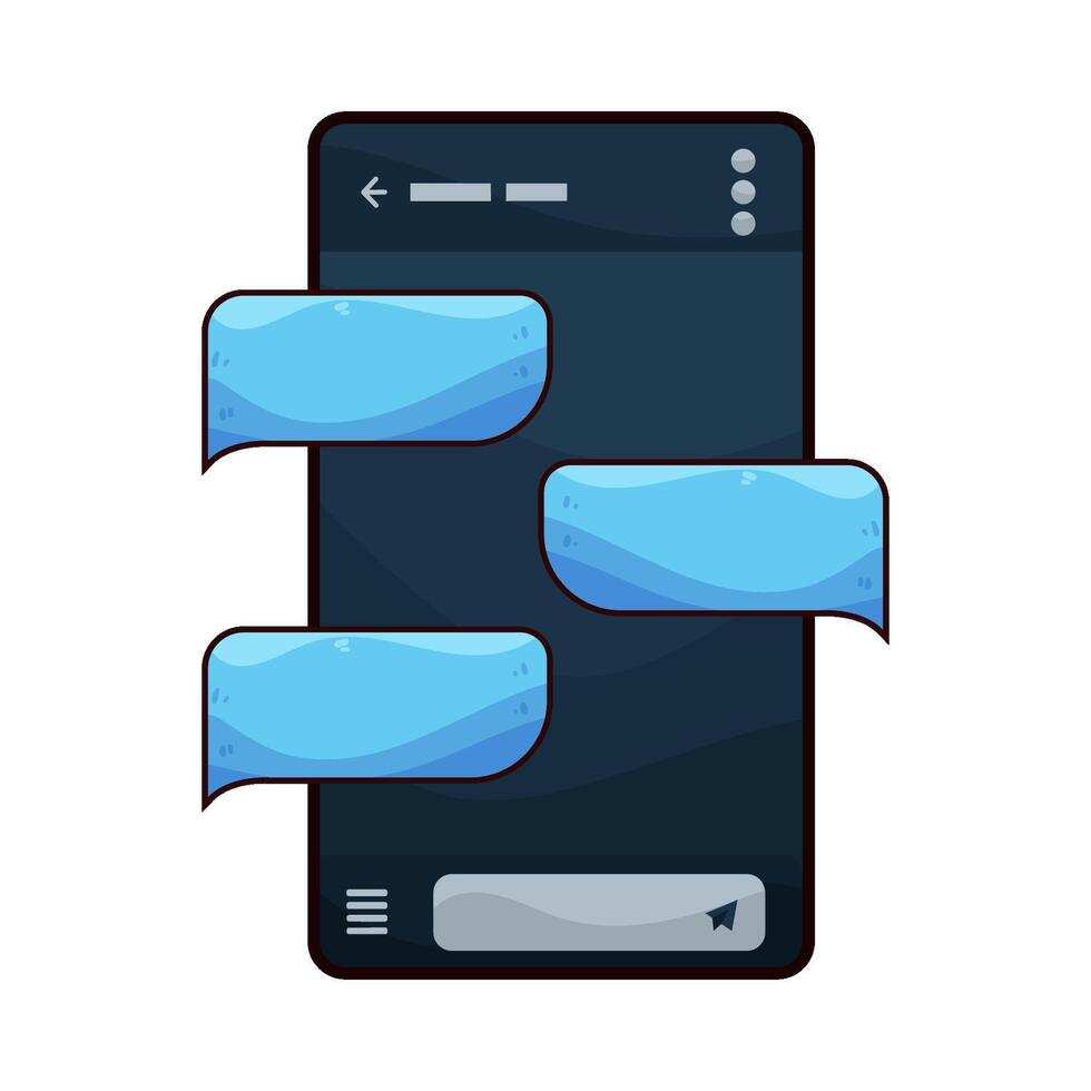 Illustration of chat box vector