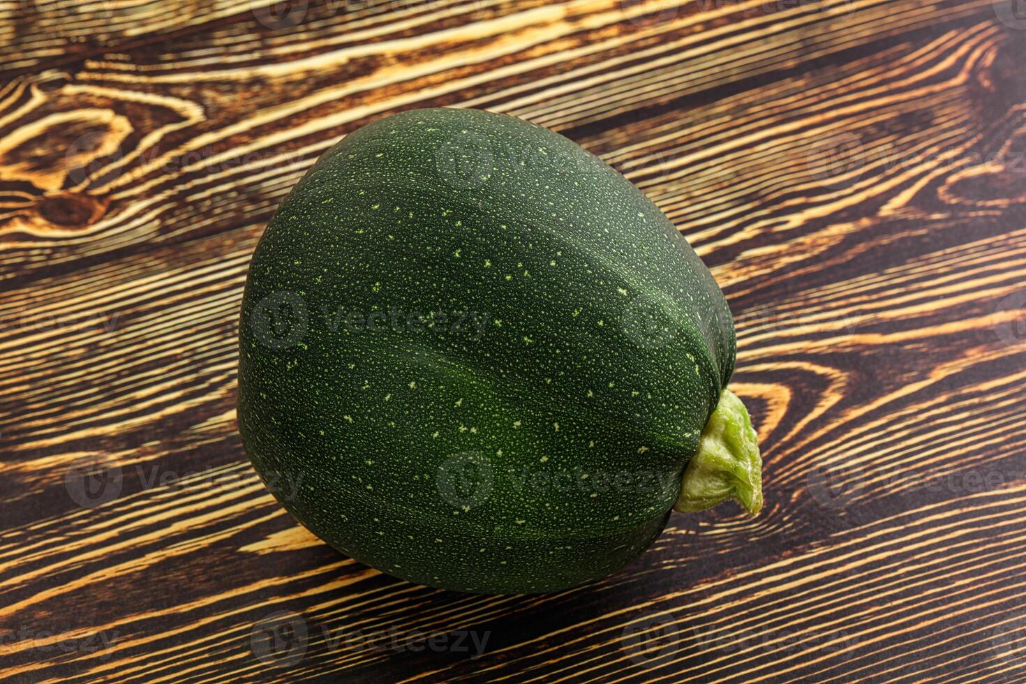 Raw green round zucchini vegetable photo