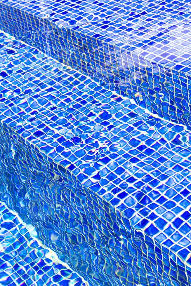 macro photography of the water surface in the pool highlighting textures photo