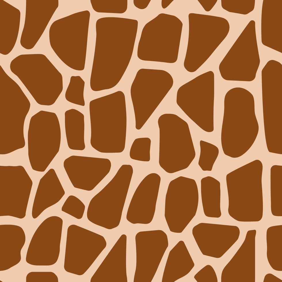 Giraffe Skin Print Seamless Pattern vector
