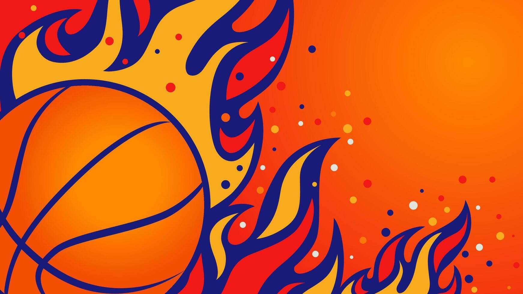 Basketball championship copy space background. Advertising blank design vector