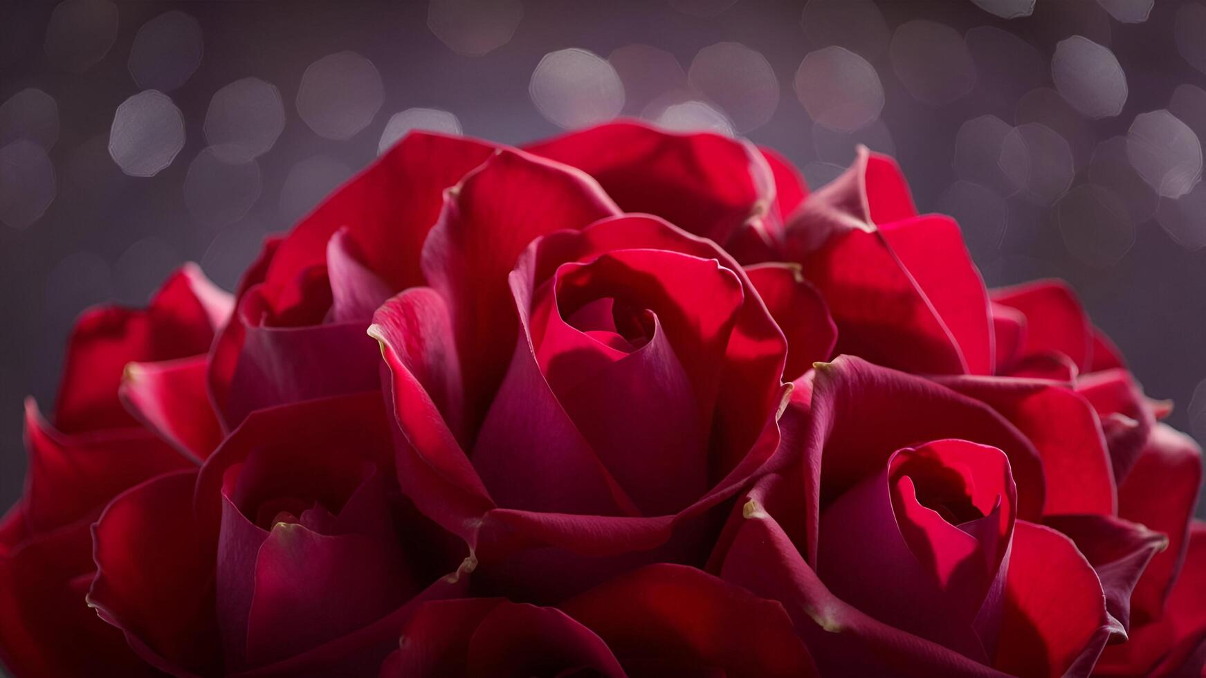 red roses are shown in a photo with a blurry background