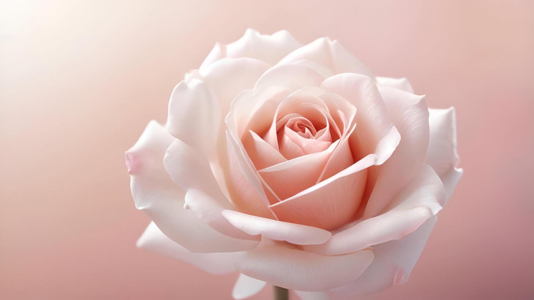 a single rose is shown in front of a pink background photo