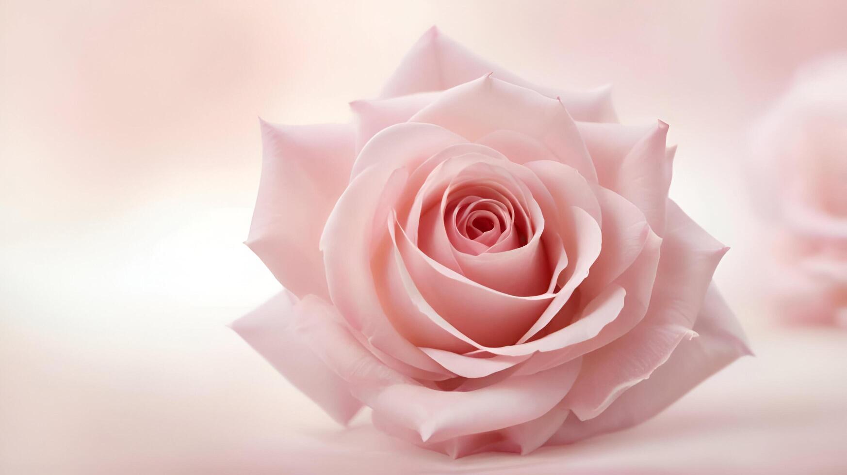 pink rose on a light background photo