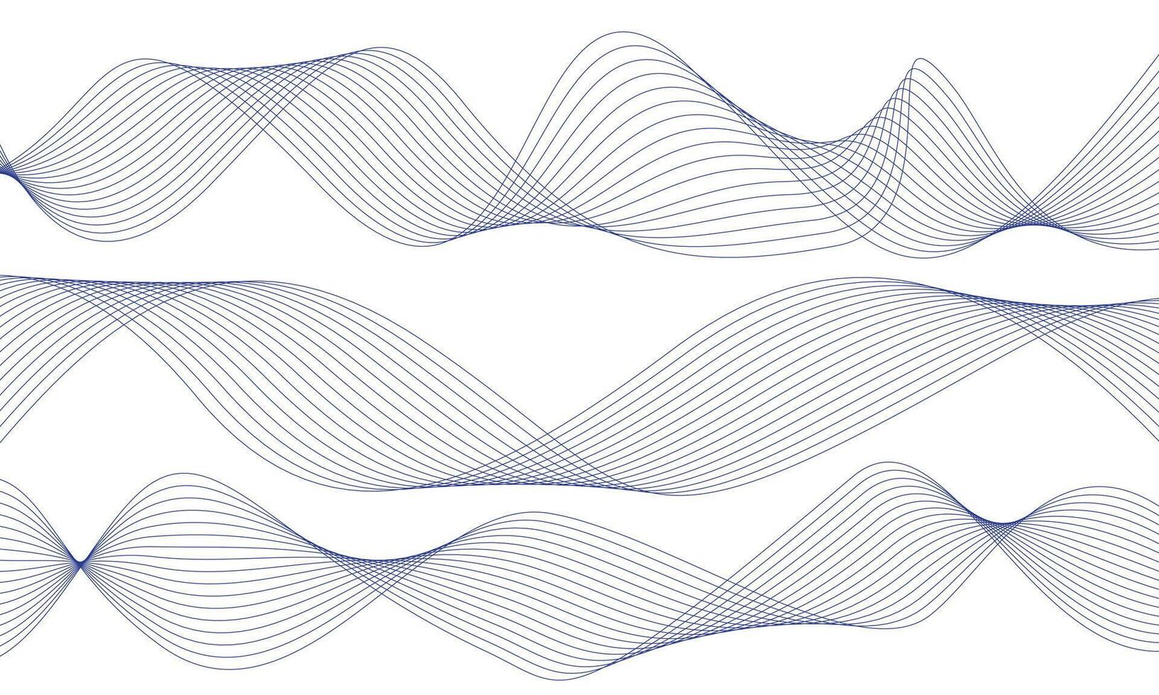 Aesthetic contemporary stripe line art, wavy, curve in monochrome vector