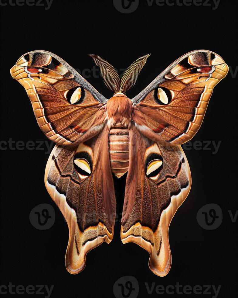 High-Resolution Close-Up Images of Various Insects on Black Background photo