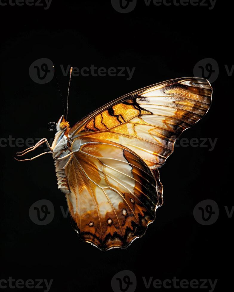 High-Resolution Close-Up Images of Various Insects on Black Background photo