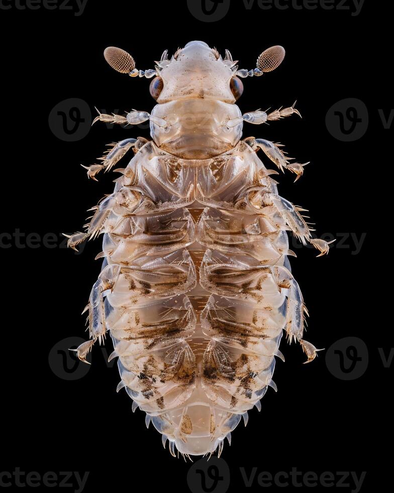 High-Resolution Close-Up Images of Various Insects on Black Background photo