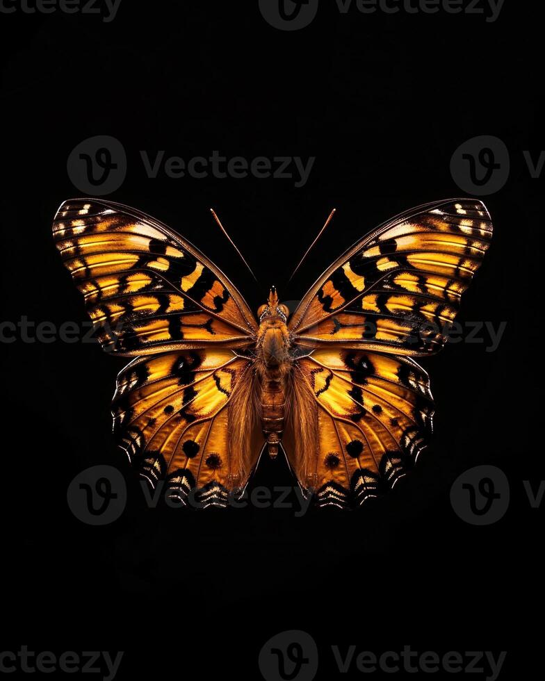 High-Resolution Close-Up Images of Various Insects on Black Background photo