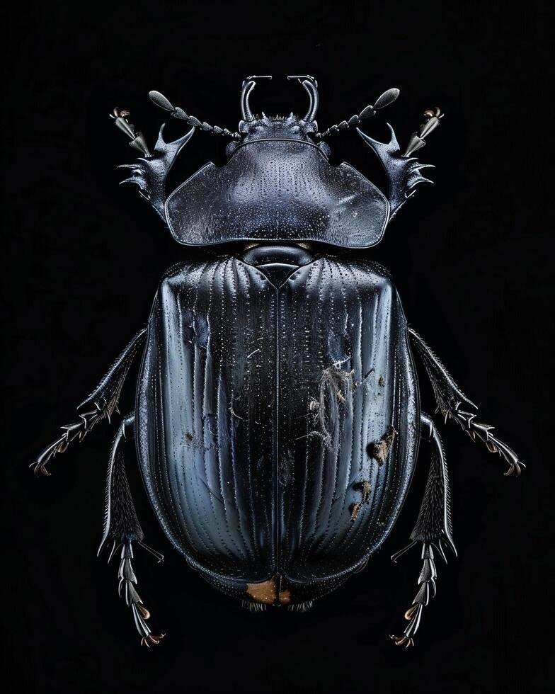 High-Resolution Close-Up Images of Various Insects on Black Background photo
