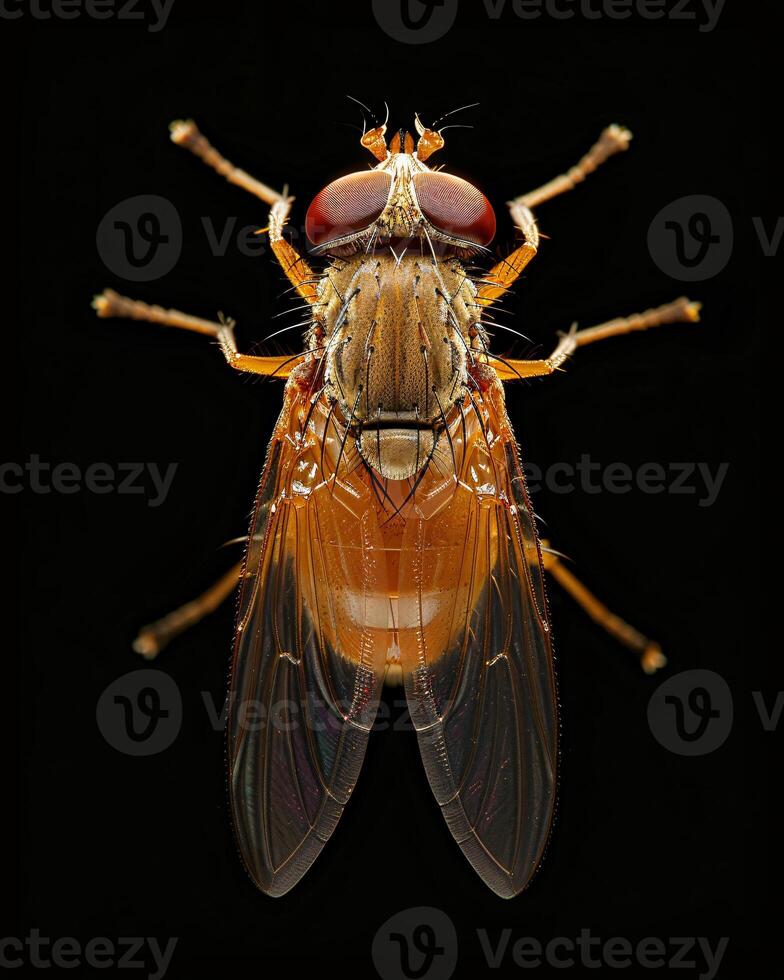 High-Resolution Close-Up Images of Various Insects on Black Background photo