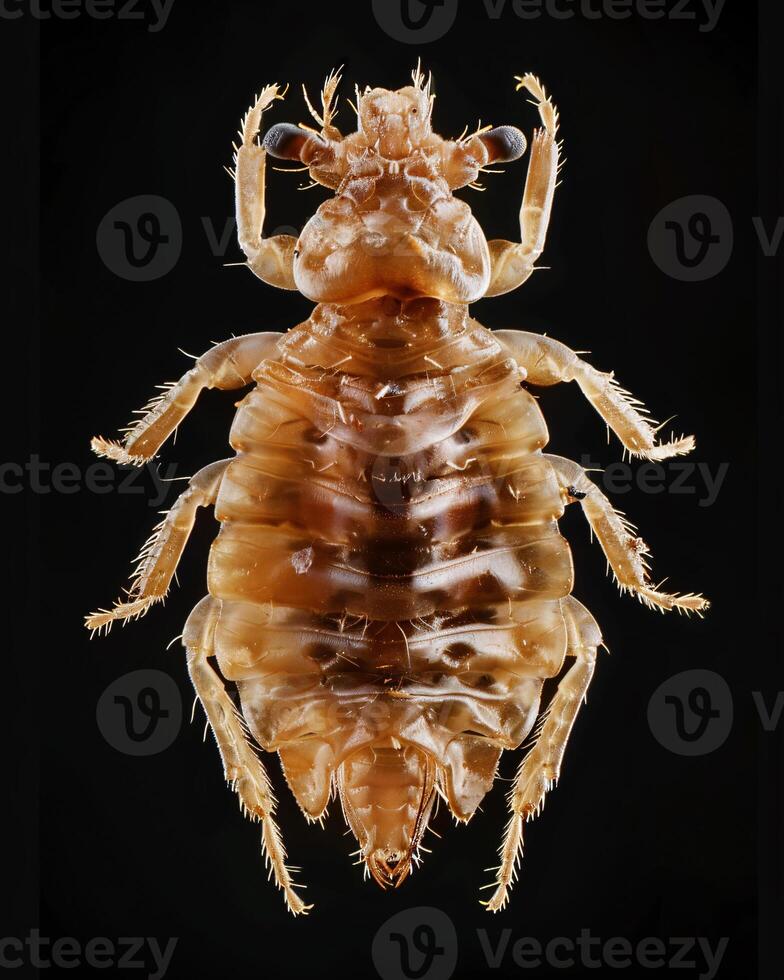 High-Resolution Close-Up Images of Various Insects on Black Background photo