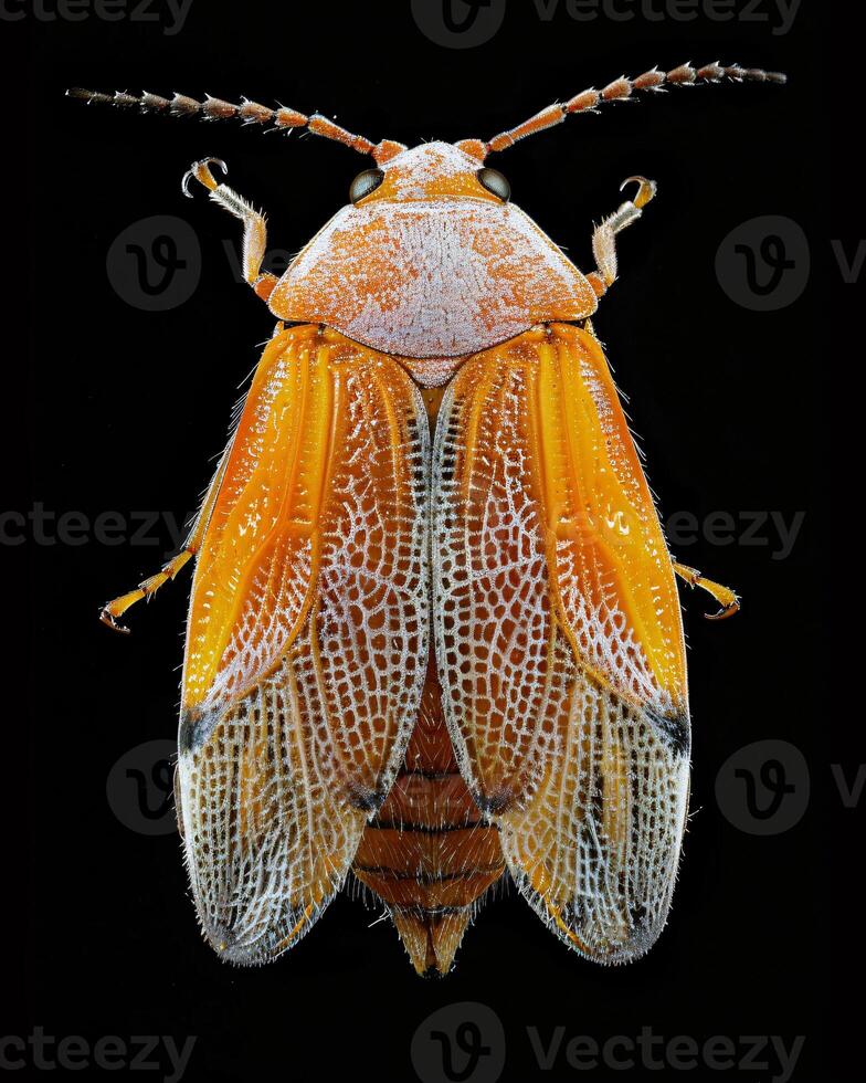 High-Resolution Close-Up Images of Various Insects on Black Background photo