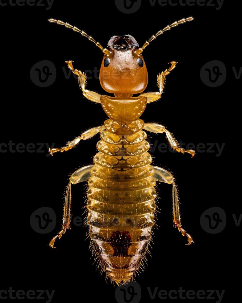 High-Resolution Close-Up Images of Various Insects on Black Background photo